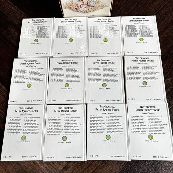 Vintage 1986 Lot of 12 Peter Rabbit Books Beatrix Potter Collection - Picture 9 of 10